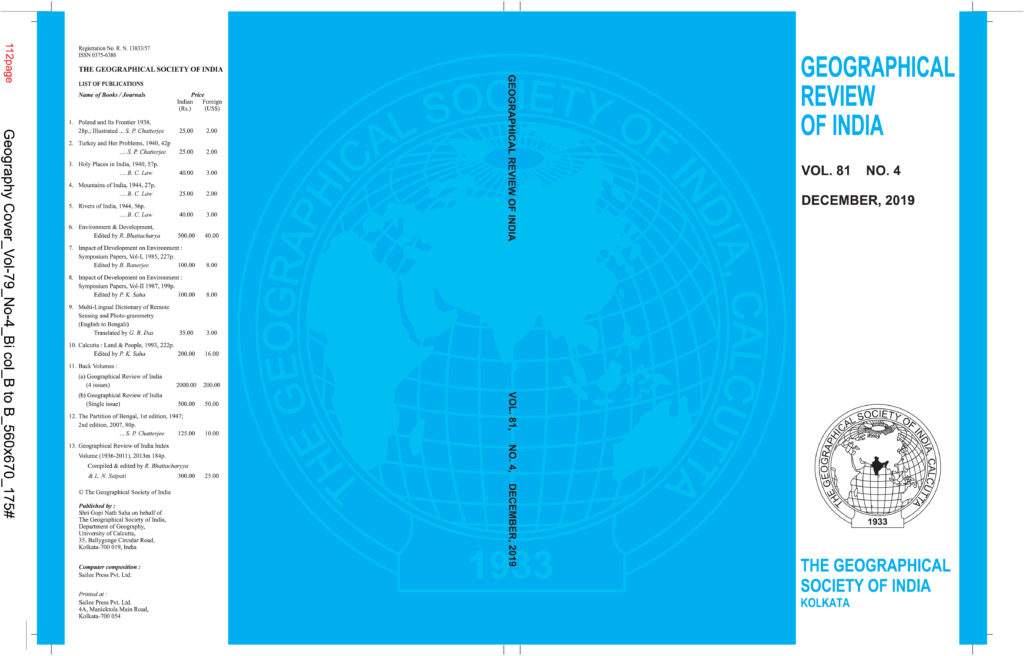 Publications Geographical Society of India